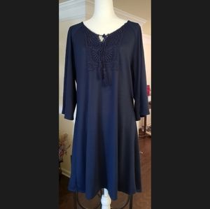 Navy Bohemian Dress or Tunic by NAIF